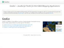 Tablet Screenshot of geoext.org